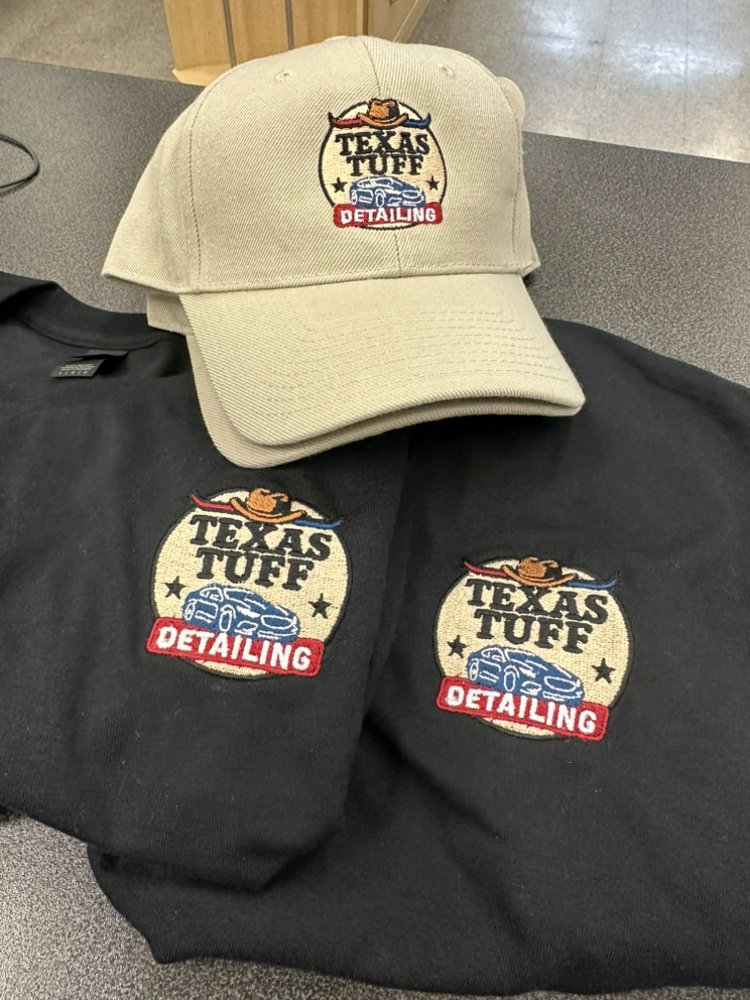 Embroidered corporate caps and shirts