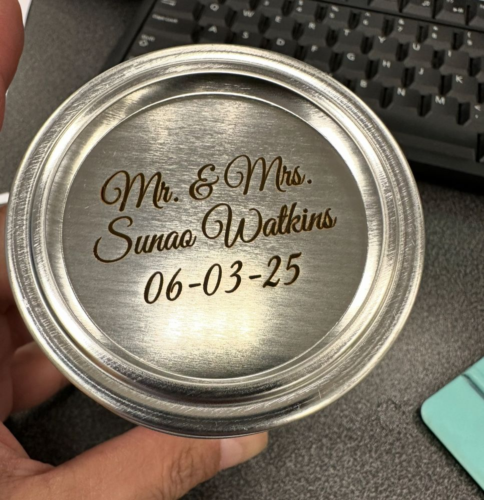 Laser engraved wood keepsake